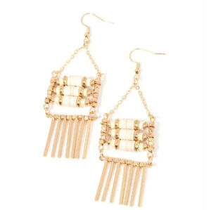 New Gold Bohemian Fashion Earrings Women's Beaded Jewelry